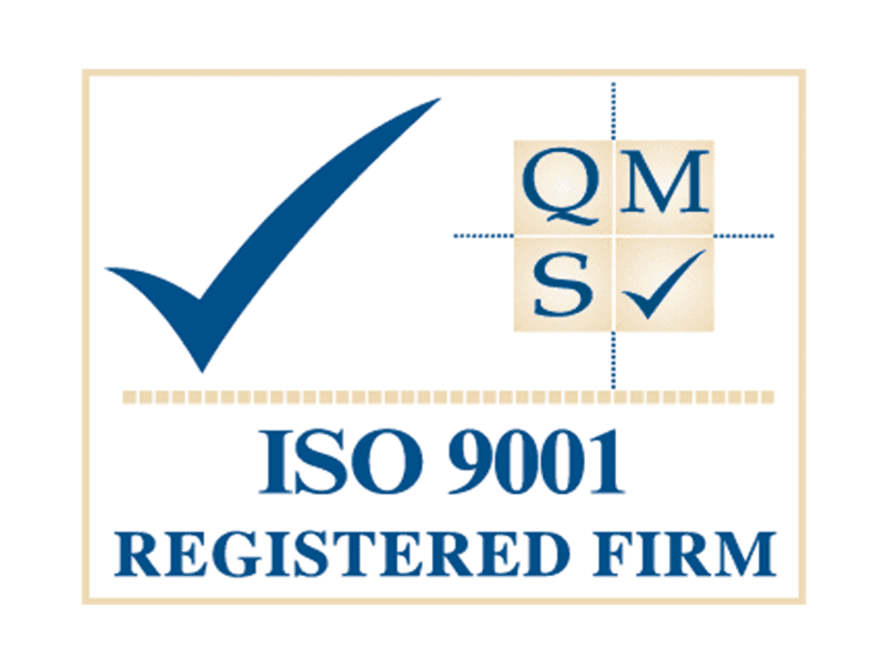 ISO9001 accreditation logo